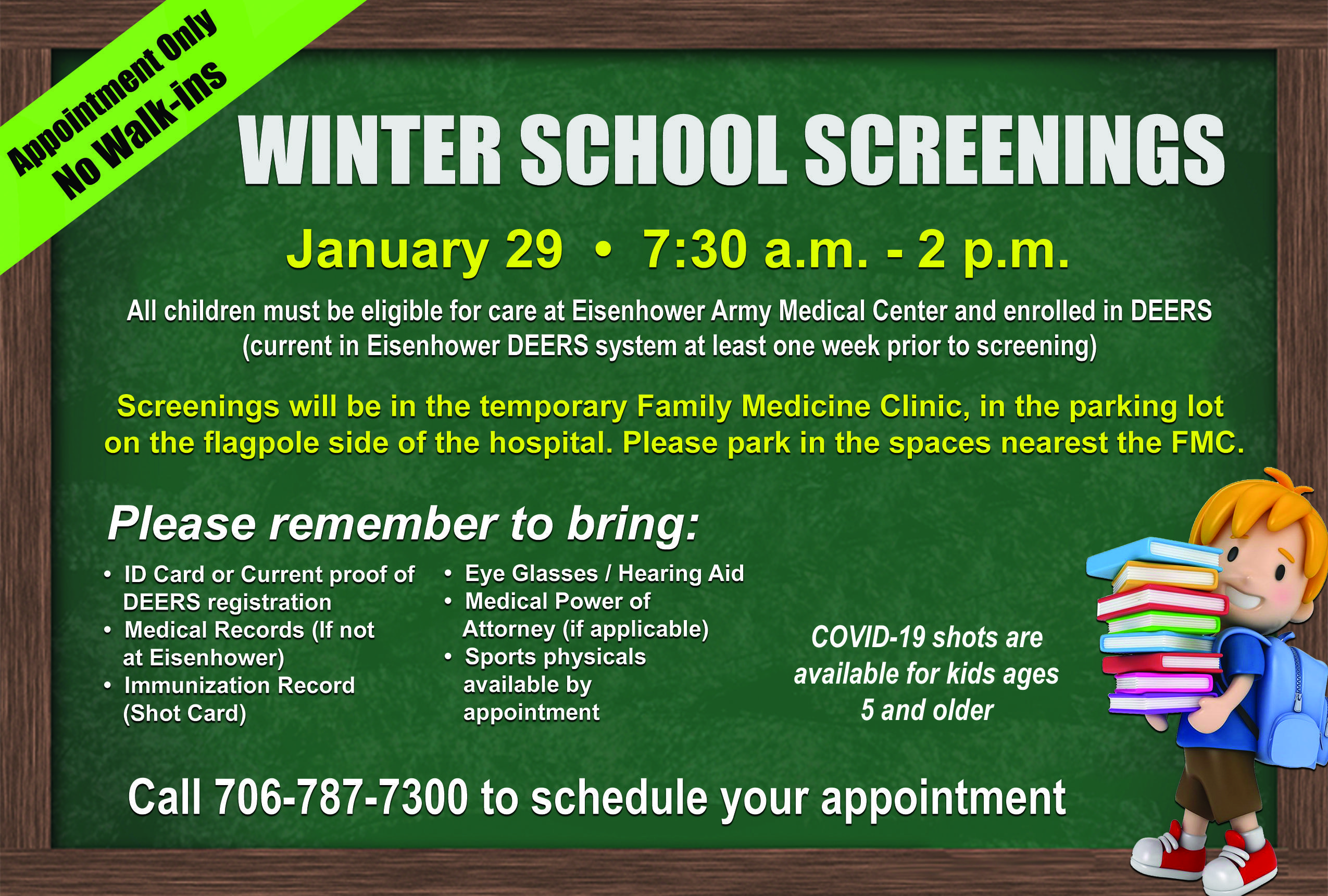 Winter school screenings available